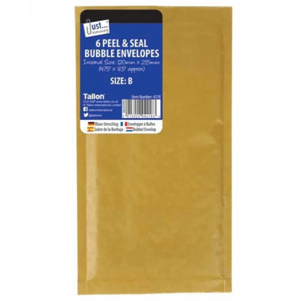 Size B Bubble Padded envelopes Bubble mailers